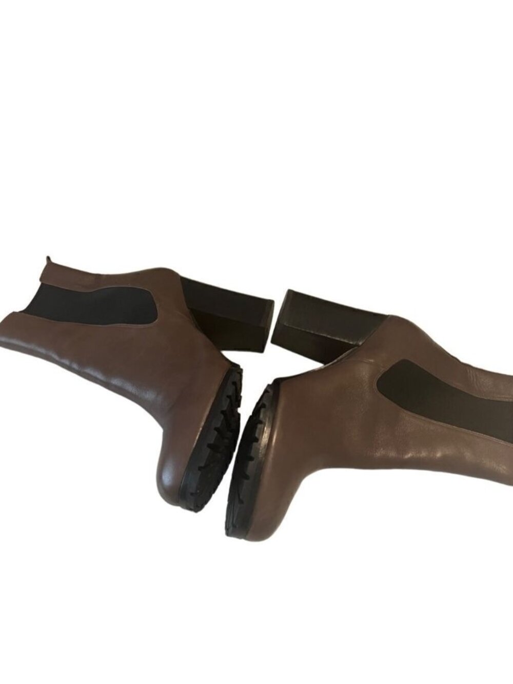 Coach Odell Brown Leather Pull On Heel Boots Size 11 - Picture 7 of 12